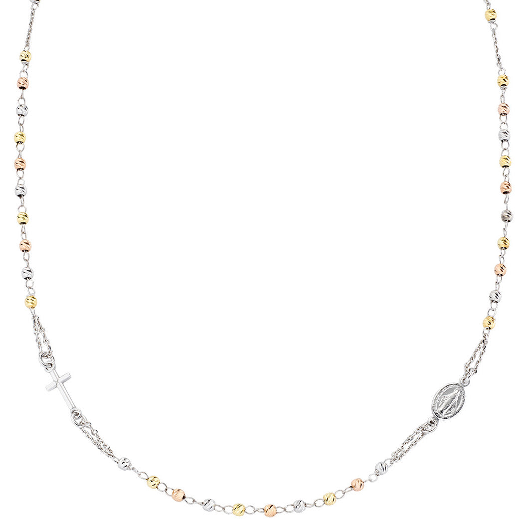 Amen Rosary Round Grains Halskette - CROBBRGD3