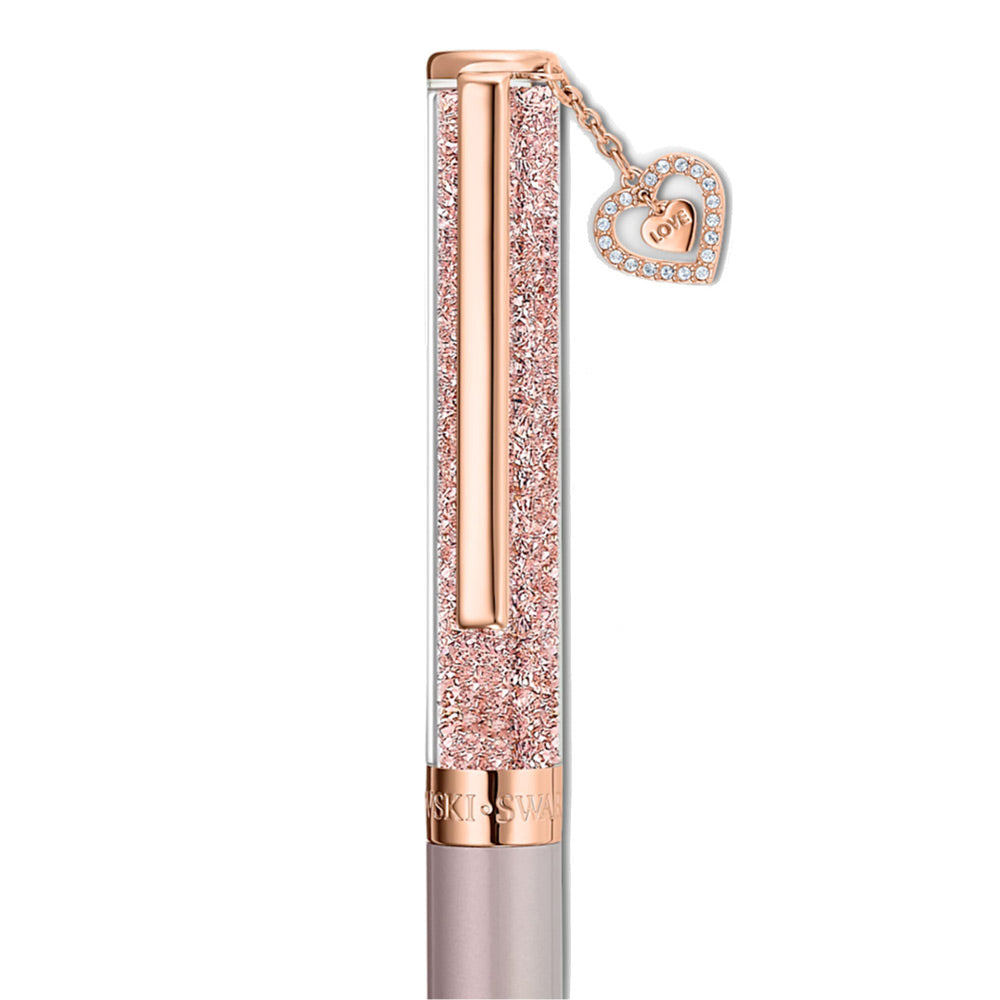 Swarovski Crystalline Kugelschreiber Herz Roséfarben Rosa lackiert Roségold Legierungsschicht - 5527536
