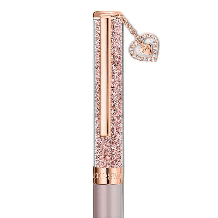 Swarovski Crystalline Kugelschreiber Herz Roséfarben Rosa lackiert Roségold Legierungsschicht - 5527536