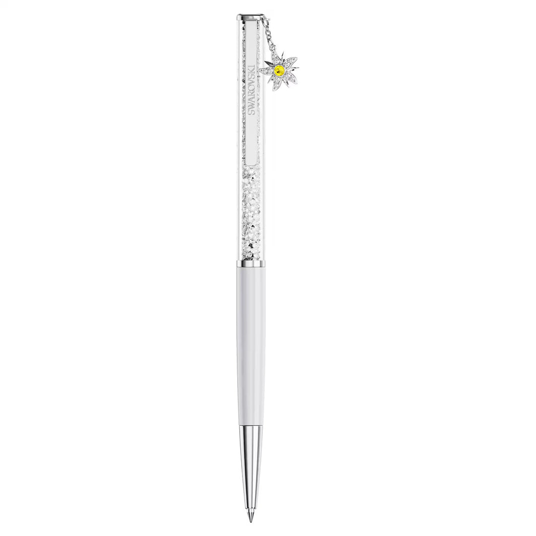 Swarovski Crystalline Kugelschreiber Edelweiss Weiss lackiert verchromt - 5733002
