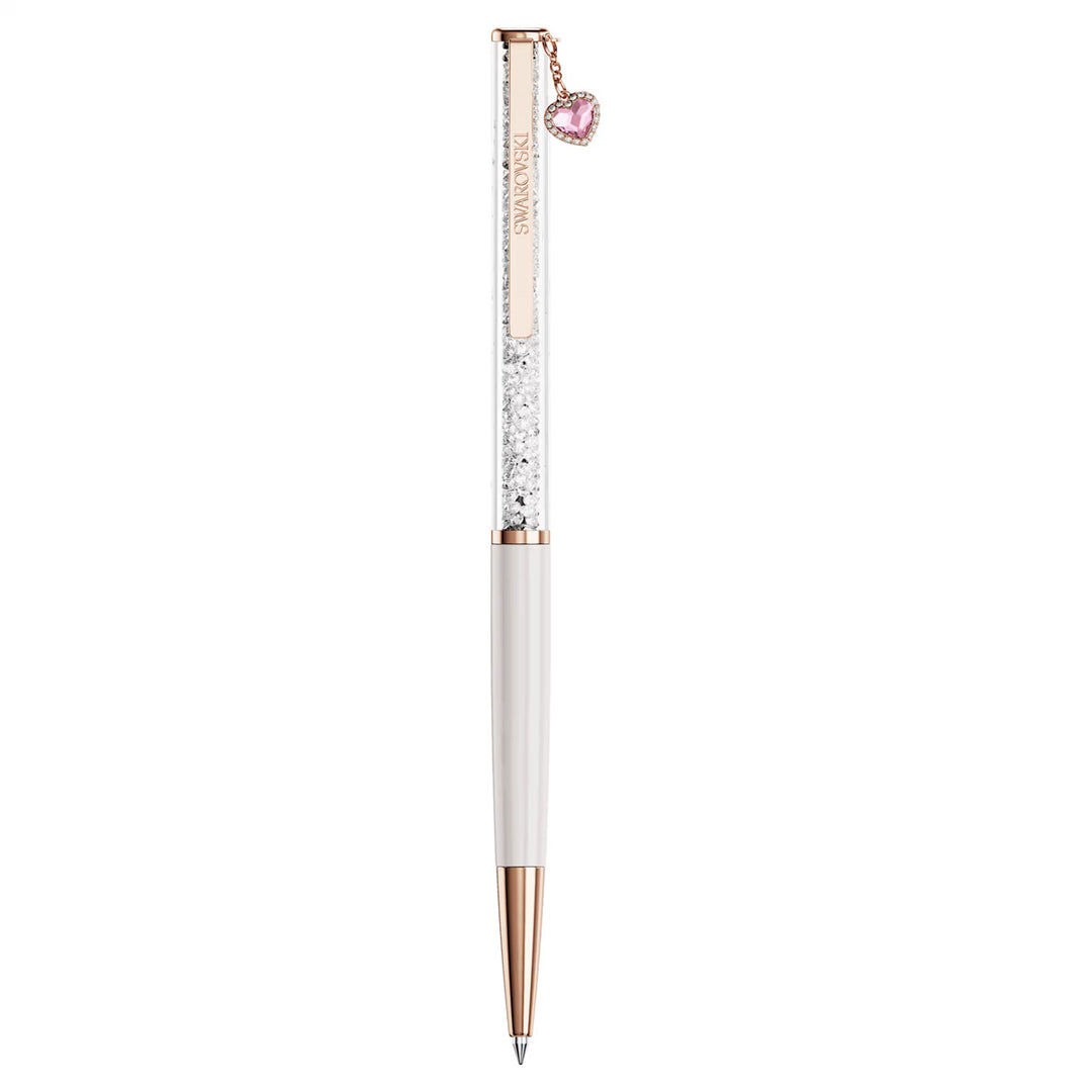 Swarovski Crystalline Kugelschreiber Herz Rosa Rosa lackiert Roségold Legierungsschicht - 5732990