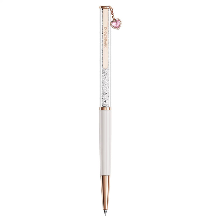 Swarovski Crystalline Kugelschreiber Herz Rosa Rosa lackiert Roségold Legierungsschicht - 5732990
