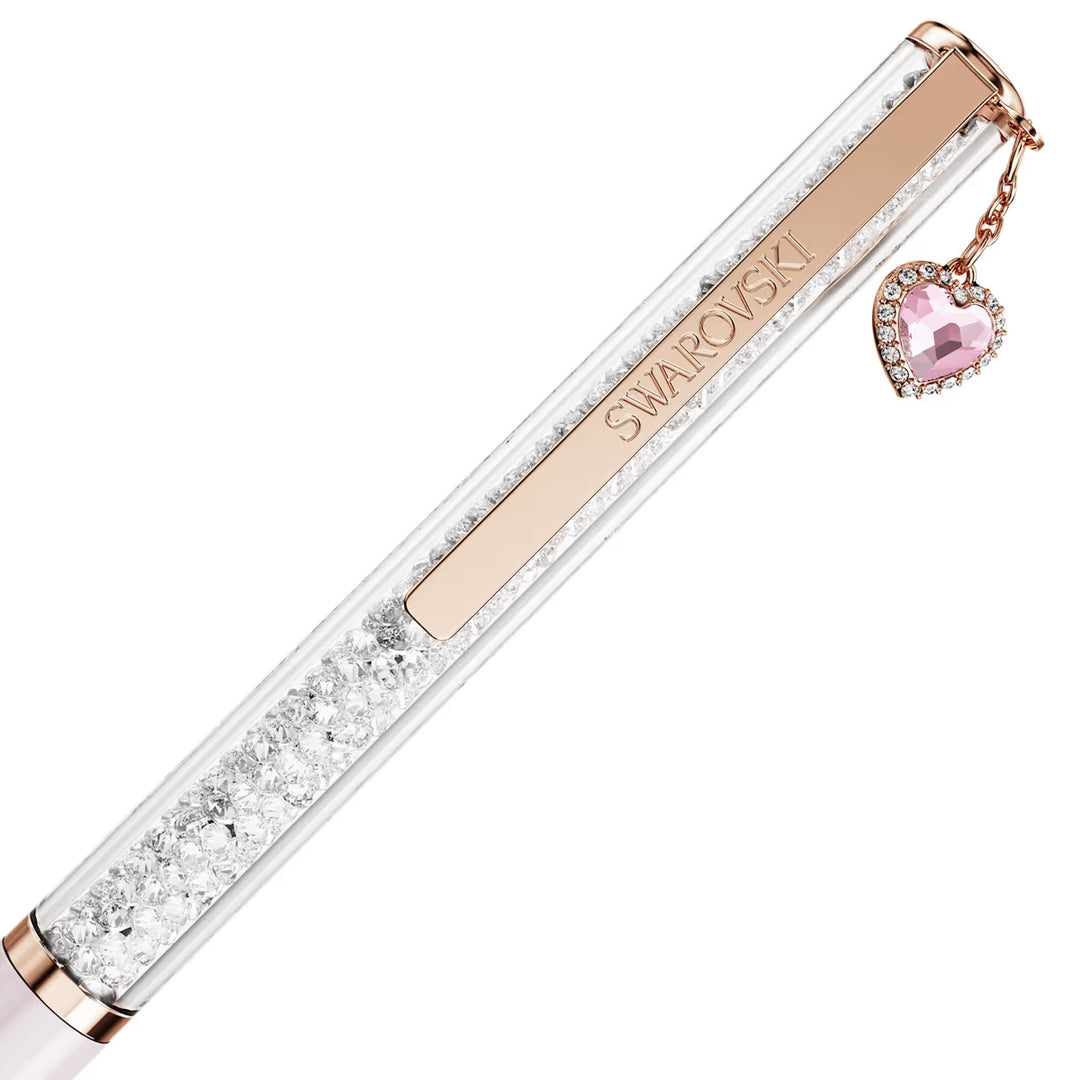 Swarovski Crystalline Kugelschreiber Herz Rosa Rosa lackiert Roségold Legierungsschicht - 5732990