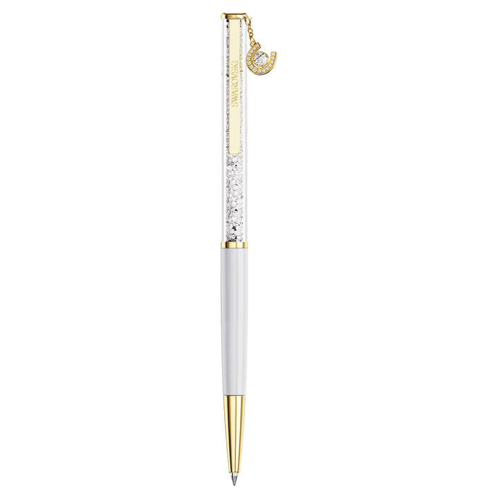 Swarovski Crystalline Kugelschreiber Hufeisen Weiss lackiert Goldlegierungsschicht - 5740699