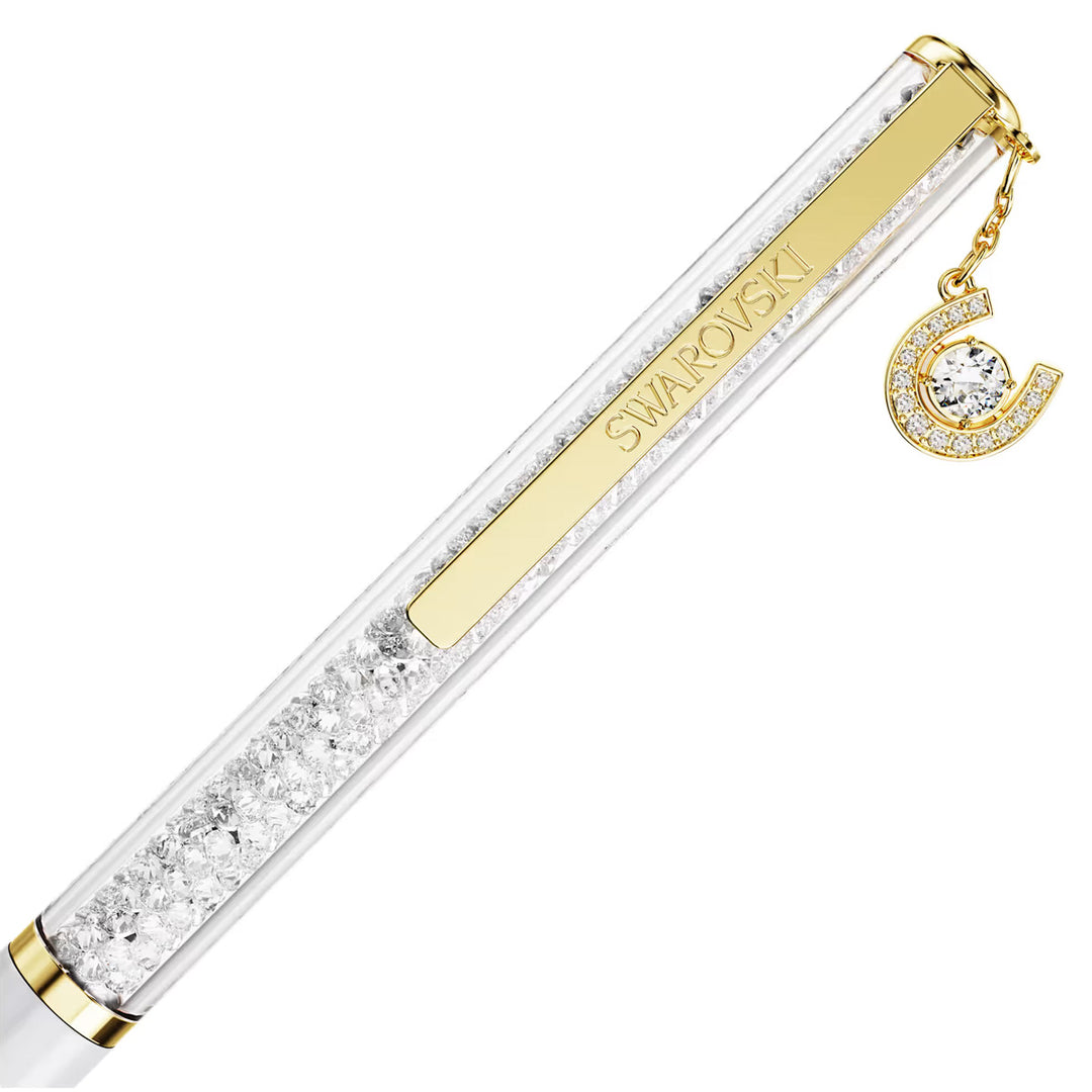 Swarovski Crystalline Kugelschreiber Hufeisen Weiss lackiert Goldlegierungsschicht - 5740699