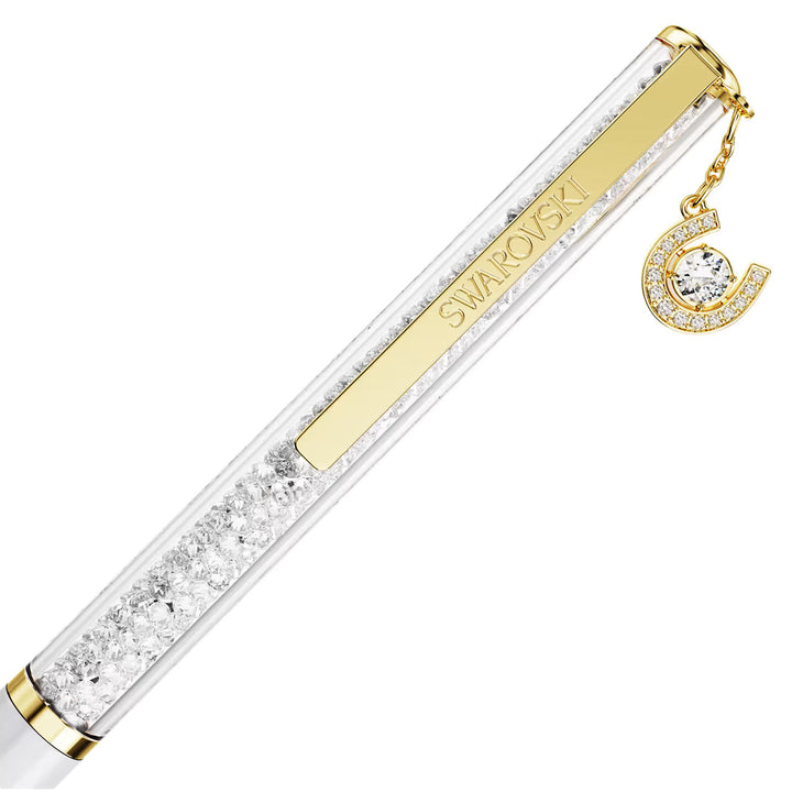 Swarovski Crystalline Kugelschreiber Hufeisen Weiss lackiert Goldlegierungsschicht - 5740699