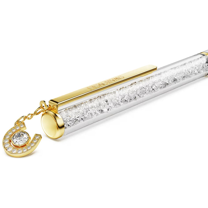 Swarovski Crystalline Kugelschreiber Hufeisen Weiss lackiert Goldlegierungsschicht - 5740699