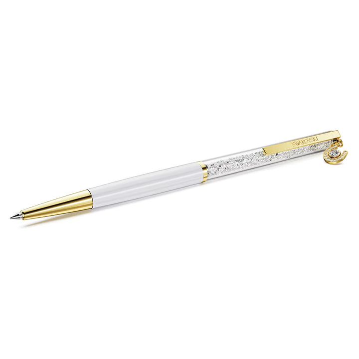 Swarovski Crystalline Ballpoint Pen Horse shoe White White lacquered Gold tone plated - 5721548