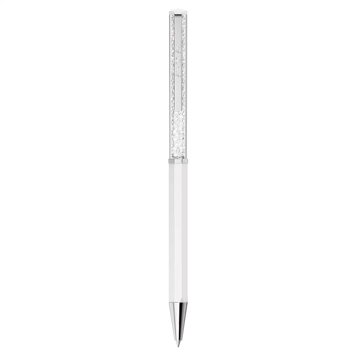Swarovski Crystalline Kugelschreiber Weiss lackiert Verchromt - 5760217