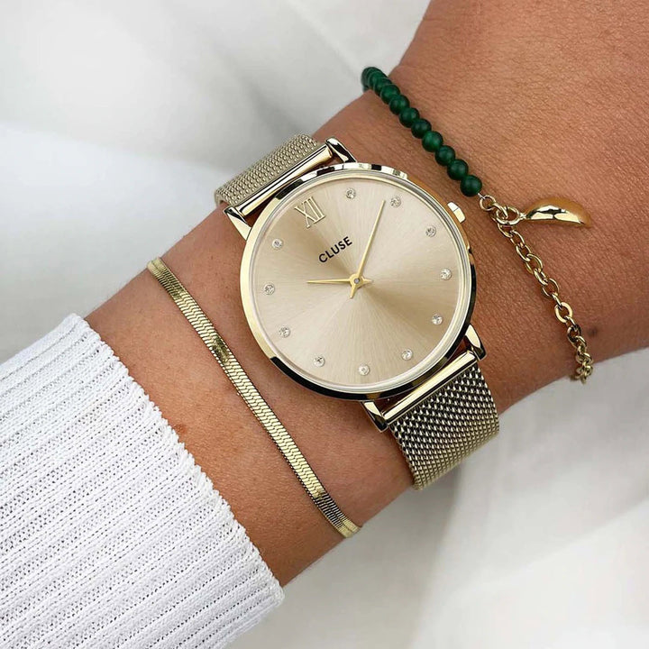 Cluse Minuit Mesh Gold - CW10204