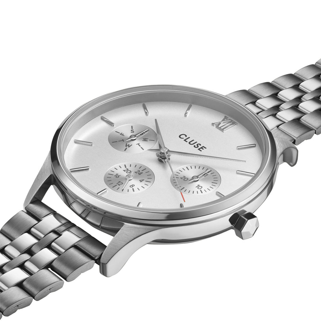 Cluse Minuit Multifunction Silver - CW10703