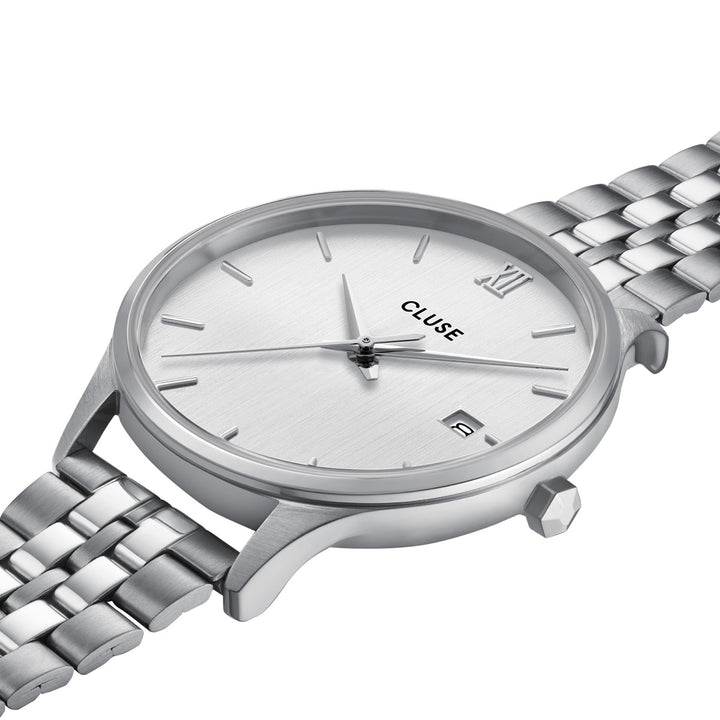 Cluse Minuit Date Silver - CW14303