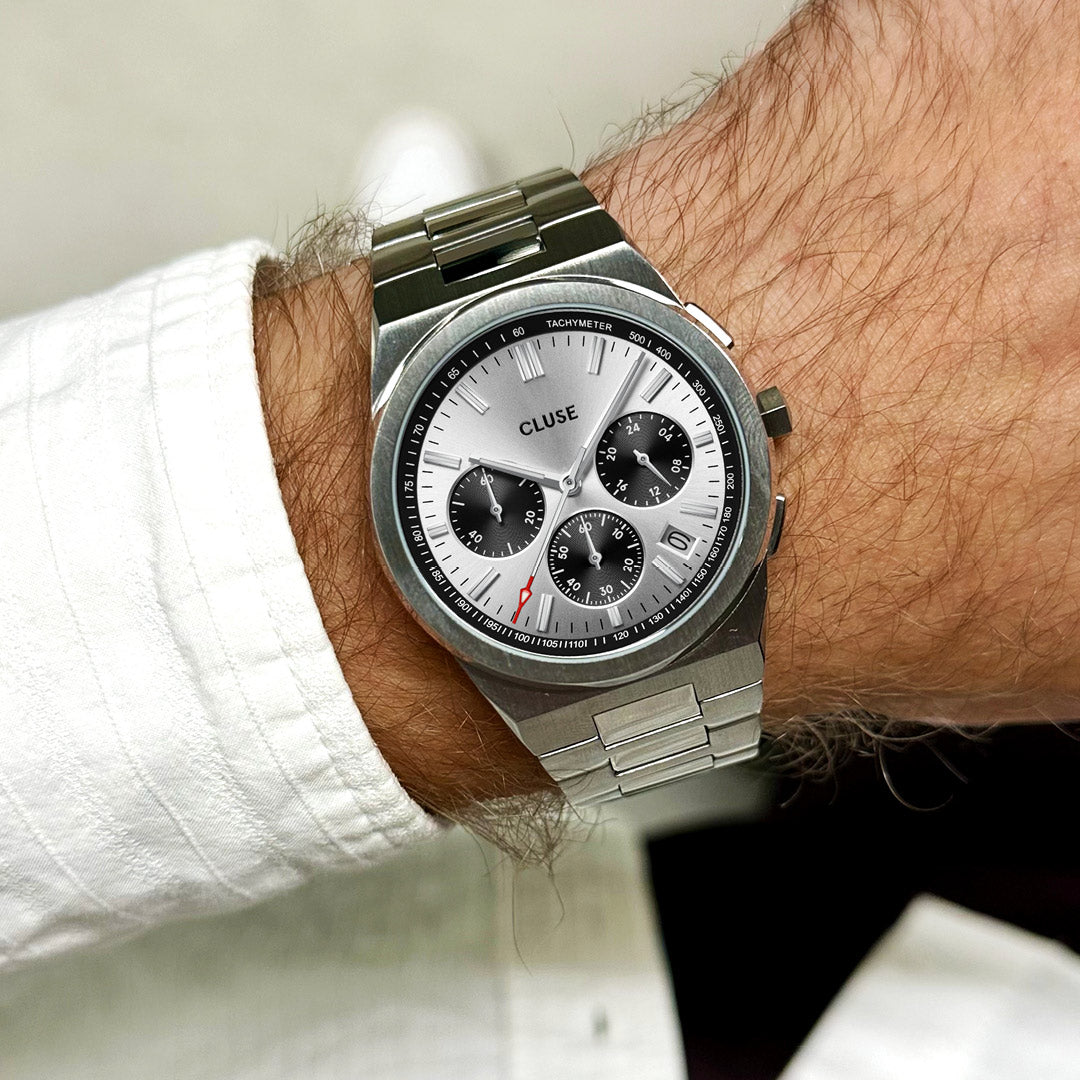 Cluse Vigoureux Chrono Silver - CW20806