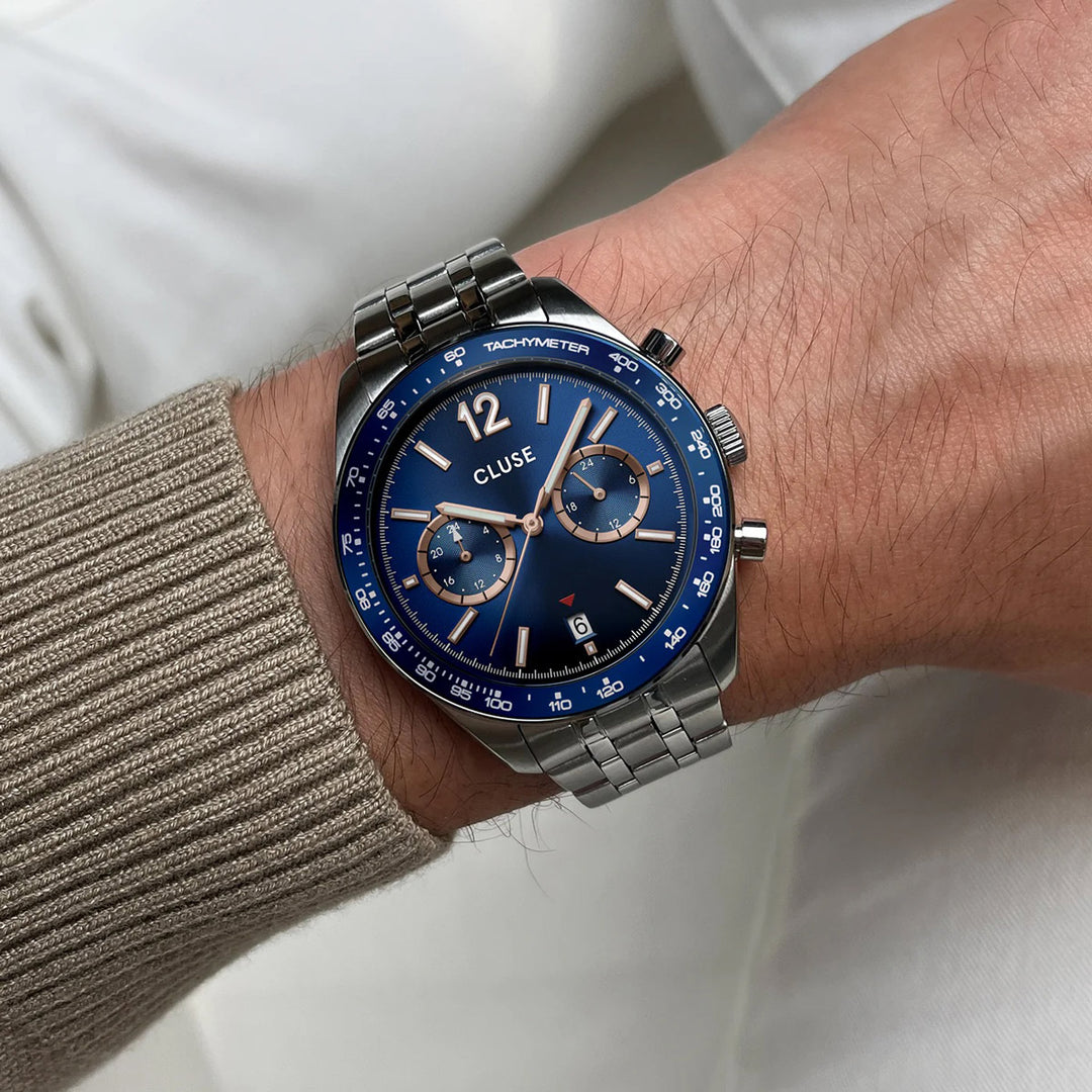 Cluse Aravis Dual Time Silver - CW25601