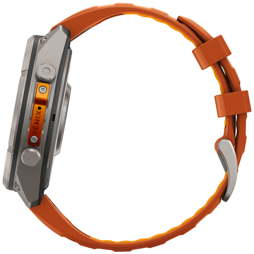 Garmin Fenix 9 Pro inReach Amoled Titanium Autumn Orange (47 mm) - 010-04336-01