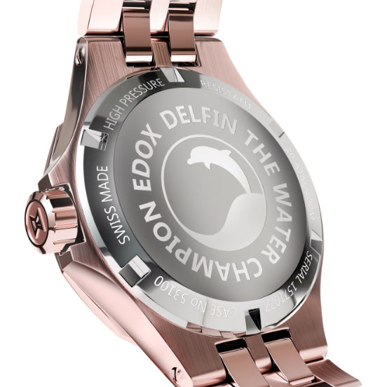 Edox Delfin Diver Date Lady - 53100 37RM NANRND