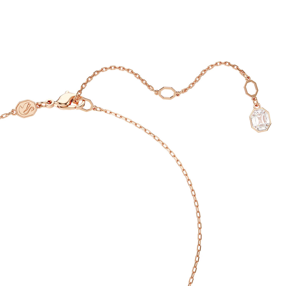 Swarovski Dextera Halskette Rundschliff Weiss Roségold - 5692257