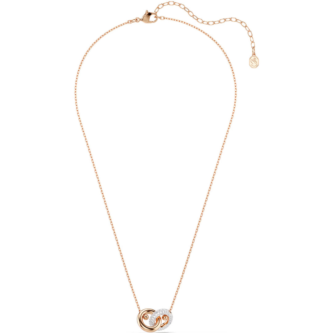 Swarovski Dextera Halskette Rundschliff Weiss Roségold Legierungsschicht - 5738200
