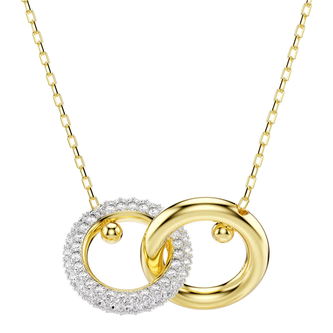Swarovski Dextera Halskette Verschlungener Reif Weiss Gold - 5668820