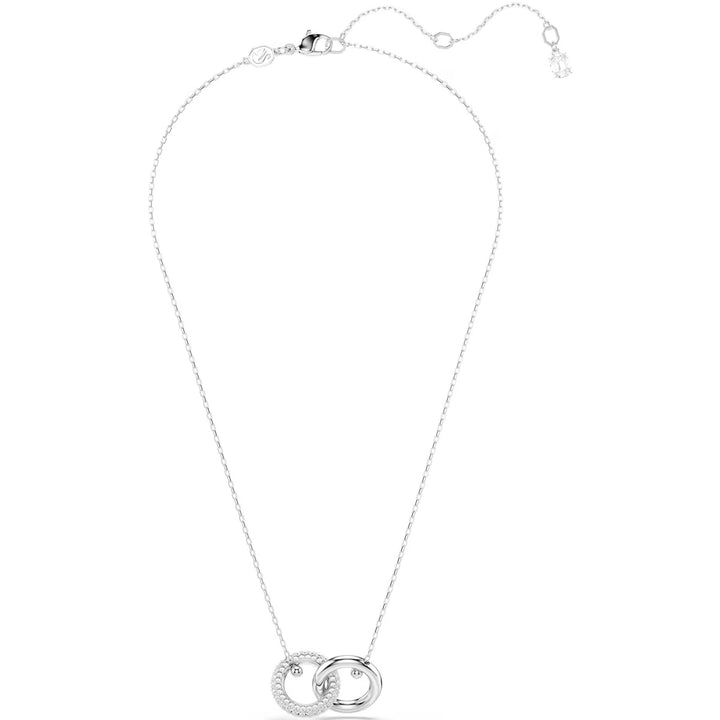 Swarovski Dextera Halskette Verschlungener Reif Weiss Rhodiniert - 5670251