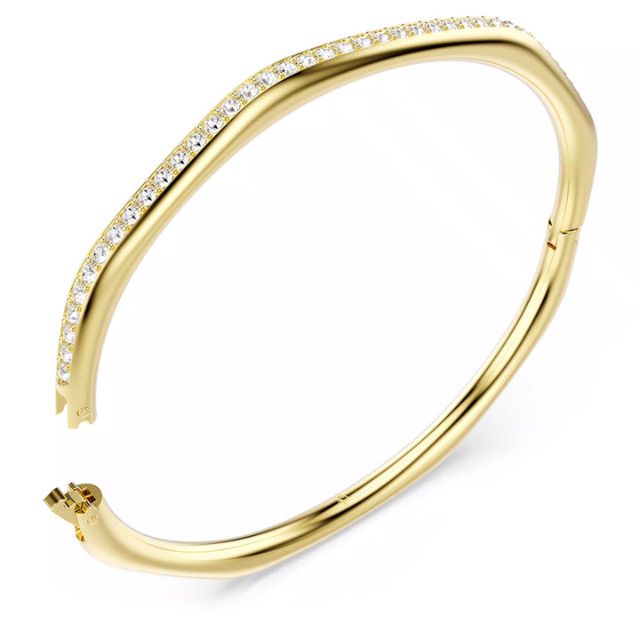Swarovski Dextera Armreif Achteckform Rundschliff Weiss Goldlegierungsschicht
