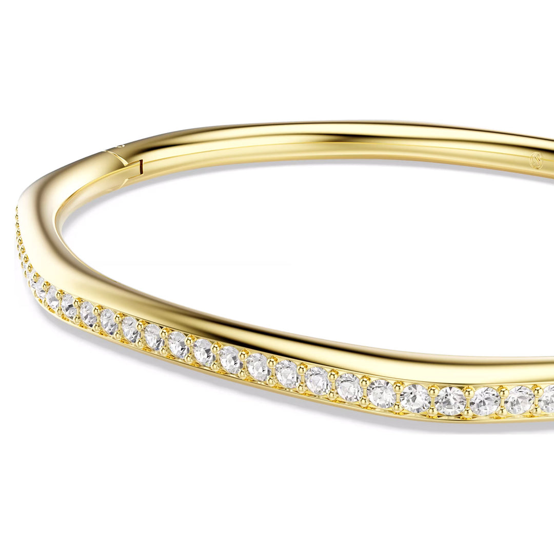 Swarovski Dextera Armreif Achteckform Rundschliff Weiss Goldlegierungsschicht