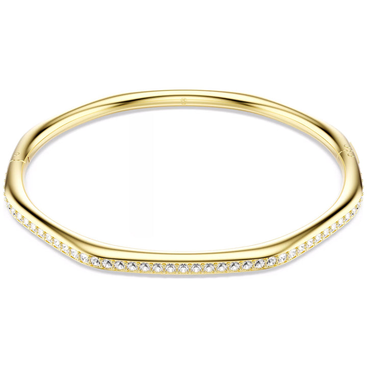Swarovski Dextera Bangle Octagon shape Round cut White Gold tone plated