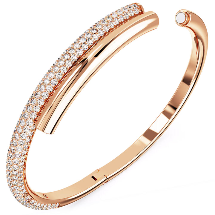 Swarovski Dextera Armreif Magnetischer Verschluss Weiss Roségold Legierungsschicht