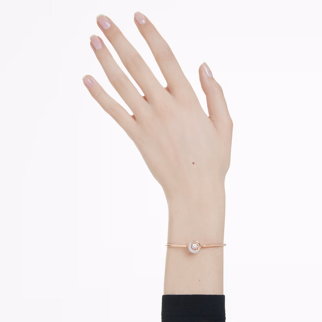 Swarovski Dextera Armreif Rundschliff Weiss Roségold - 5692259