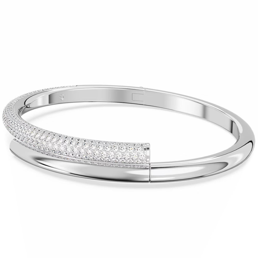 Swarovski Dextera Armreif Magnetischer Verschluss Weiss Rhodiniert