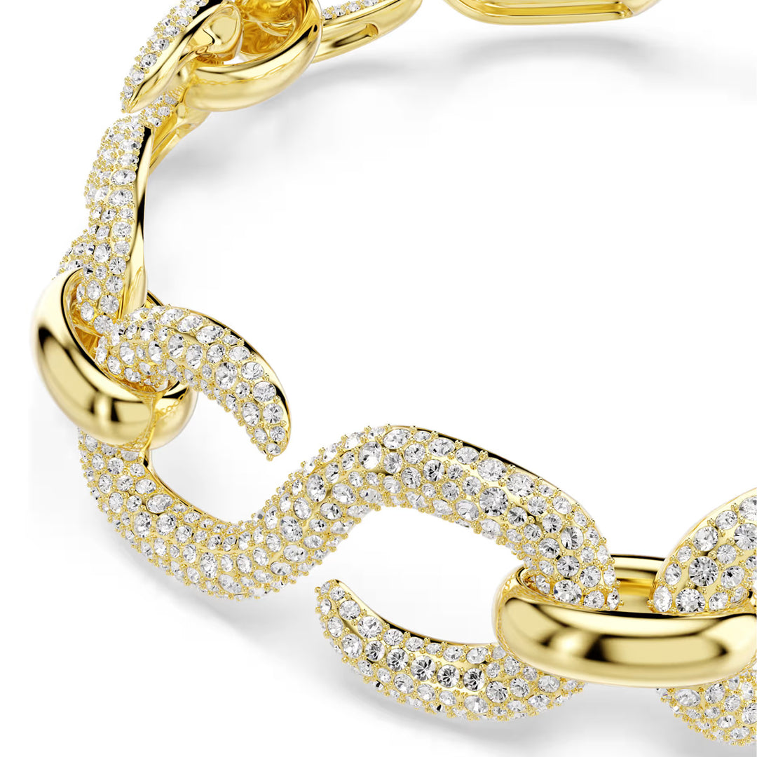 Swarovski Dextera Halsband Rundschliff Weiss Goldlegierungsschicht - 5741788