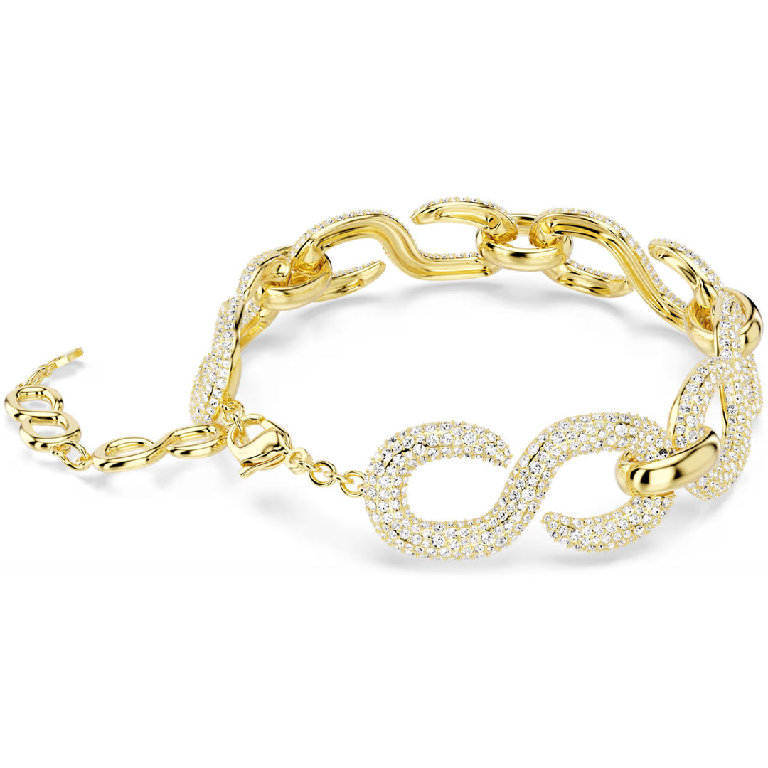 Swarovski Dextera Halsband Rundschliff Weiss Goldlegierungsschicht - 5741788