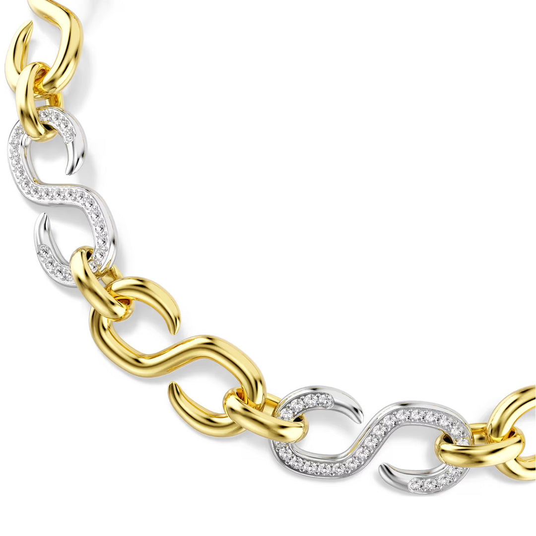 Swarovski Dextera Halskette Rundschliff Kette Weiss Metallmix - 5741795