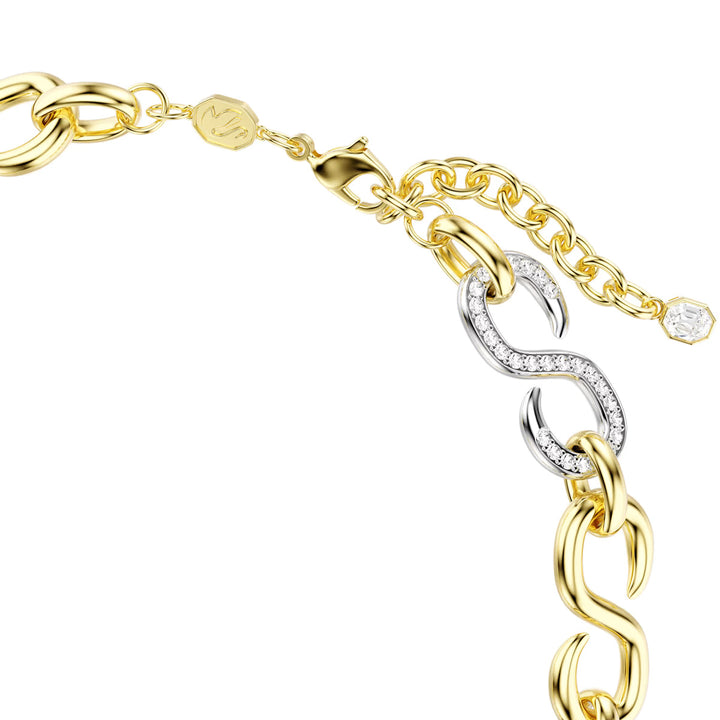 Swarovski Dextera Halskette Rundschliff Kette Weiss Metallmix - 5741795