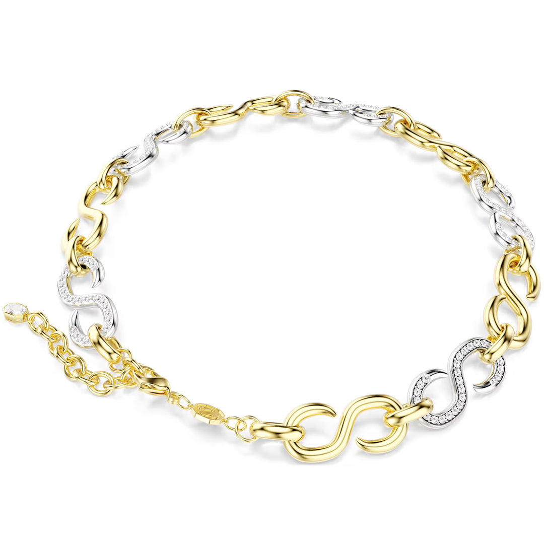 Swarovski Dextera Halskette Rundschliff Kette Weiss Metallmix - 5741795