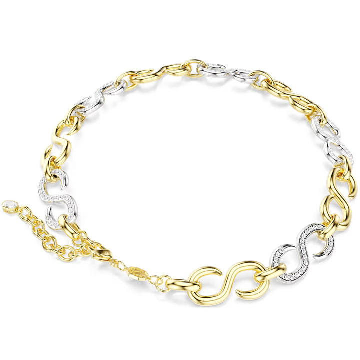 Swarovski Dextera Halskette Rundschliff Kette Weiss Metallmix - 5741795