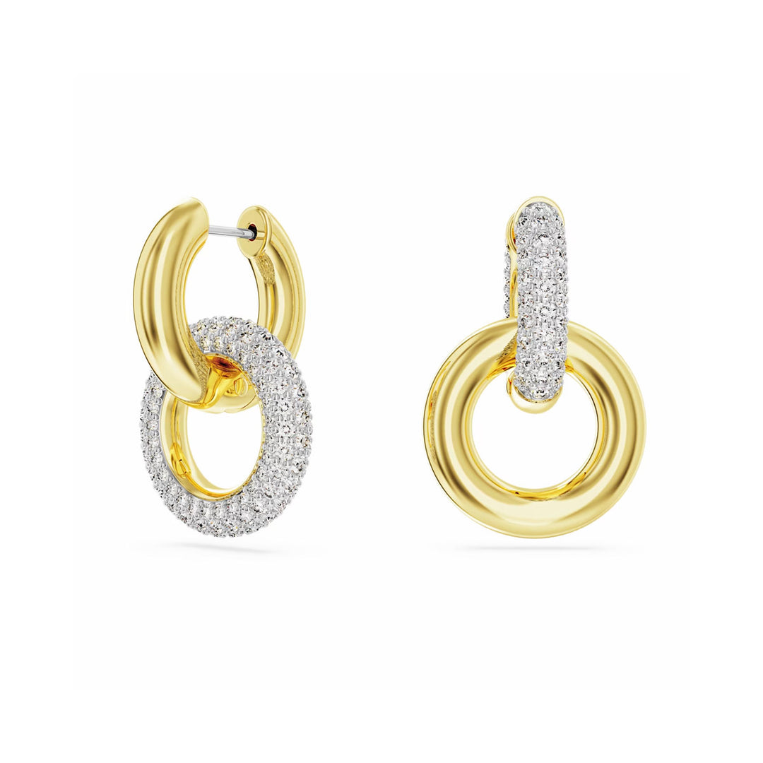 Swarovski Dextera Kreolen Verschlungener Reif Weiss Gold - 5668818