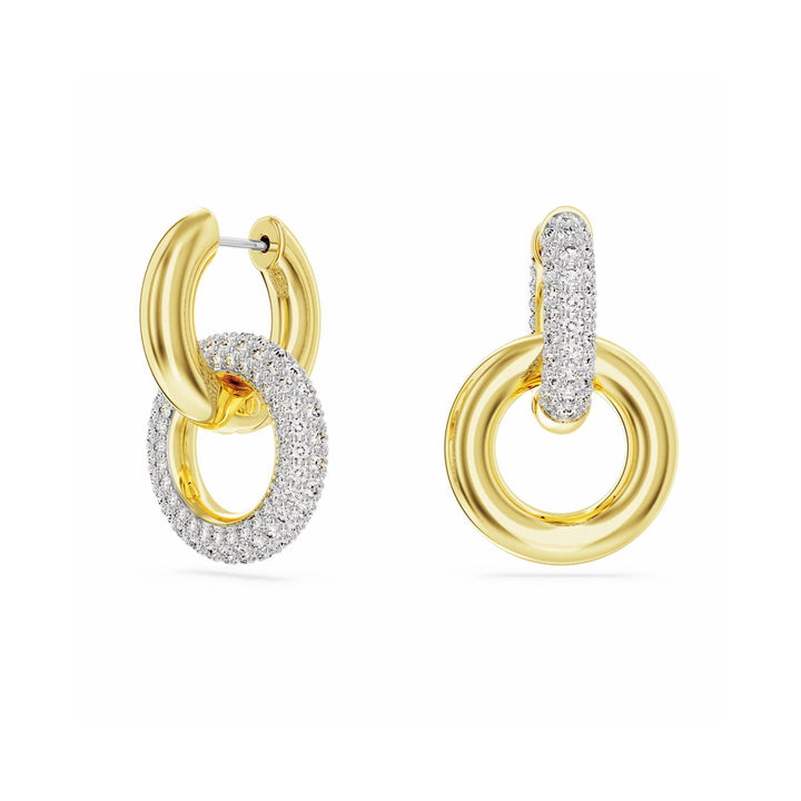 Swarovski Dextera Kreolen Verschlungener Reif Weiss Gold - 5668818