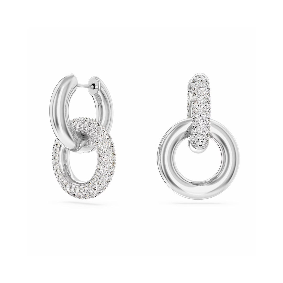 Swarovski Dextera Kreolen Verschlungener Reif Weiss - 5671807