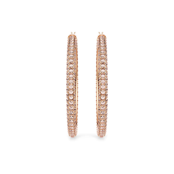 Swarovski Dextera Kreolen Pavé Gross Weiss Roségold Legierungsschicht - 5383938