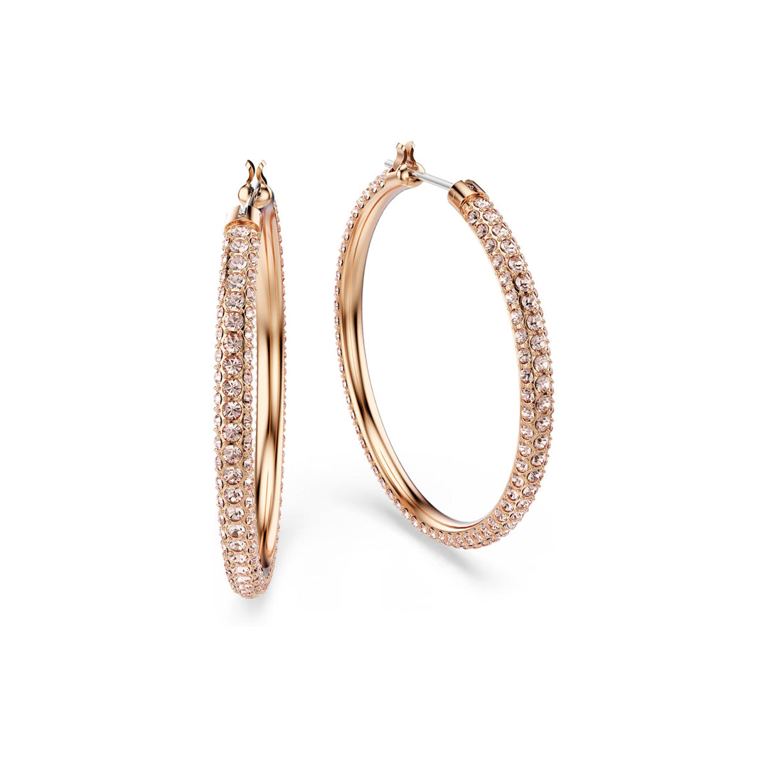 Swarovski Dextera Kreolen Pavé Gross Weiss Roségold Legierungsschicht - 5383938