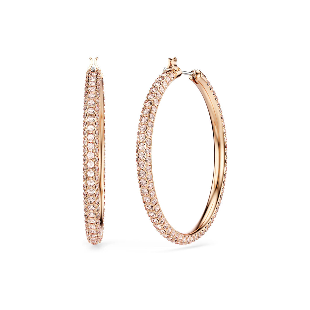 Swarovski Dextera Kreolen Pavé Gross Weiss Roségold Legierungsschicht - 5383938