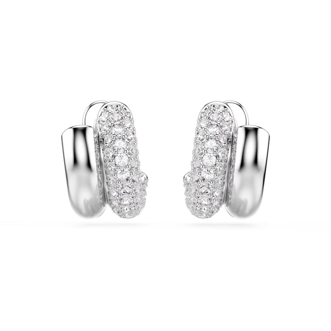 Swarovski Dextera Kreolen Rundschliff Mini Weiss Rhodiniert - 5738197