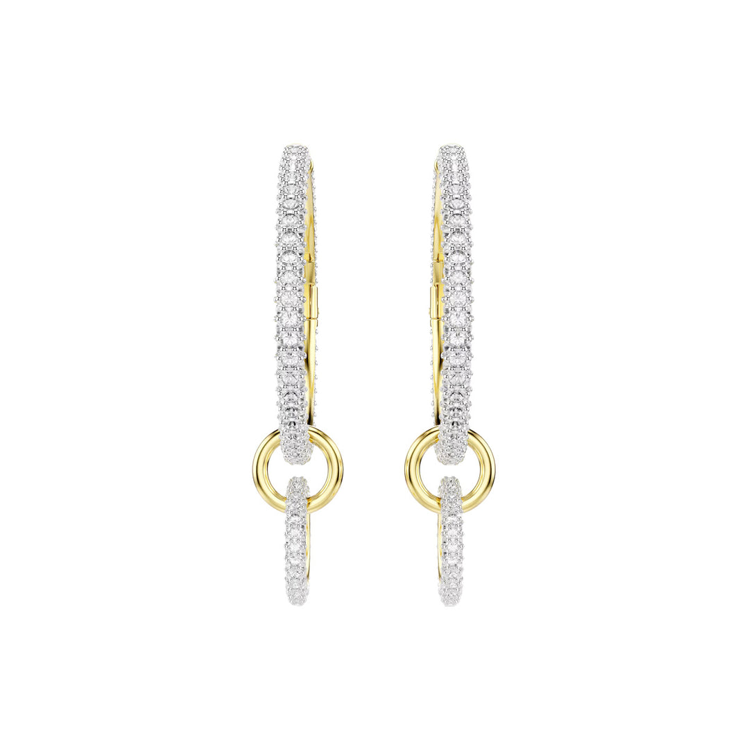 Swarovski Dextera Kreolen Rundschliff Weiss Goldlegierungsschicht - 5738201