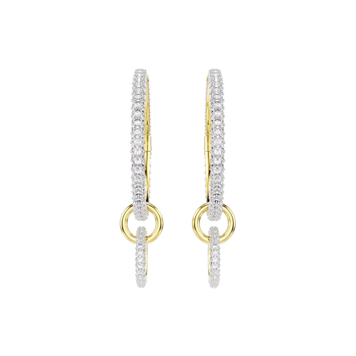 Swarovski Dextera Kreolen Rundschliff Weiss Goldlegierungsschicht - 5738201