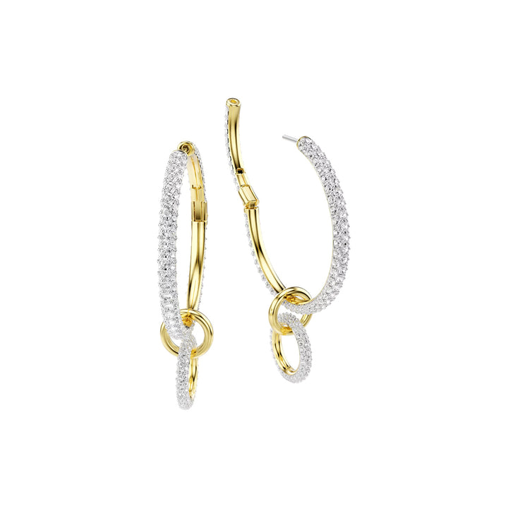Swarovski Dextera Kreolen Rundschliff Weiss Goldlegierungsschicht - 5738201