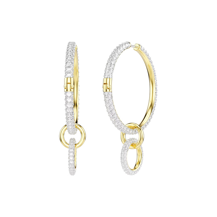 Swarovski Dextera Kreolen Rundschliff Weiss Goldlegierungsschicht - 5738201