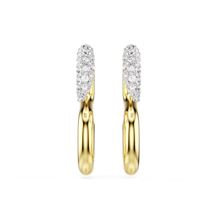 Swarovski Dextera Ohrringe Rundschliff Weiss Metallmix - 5741796