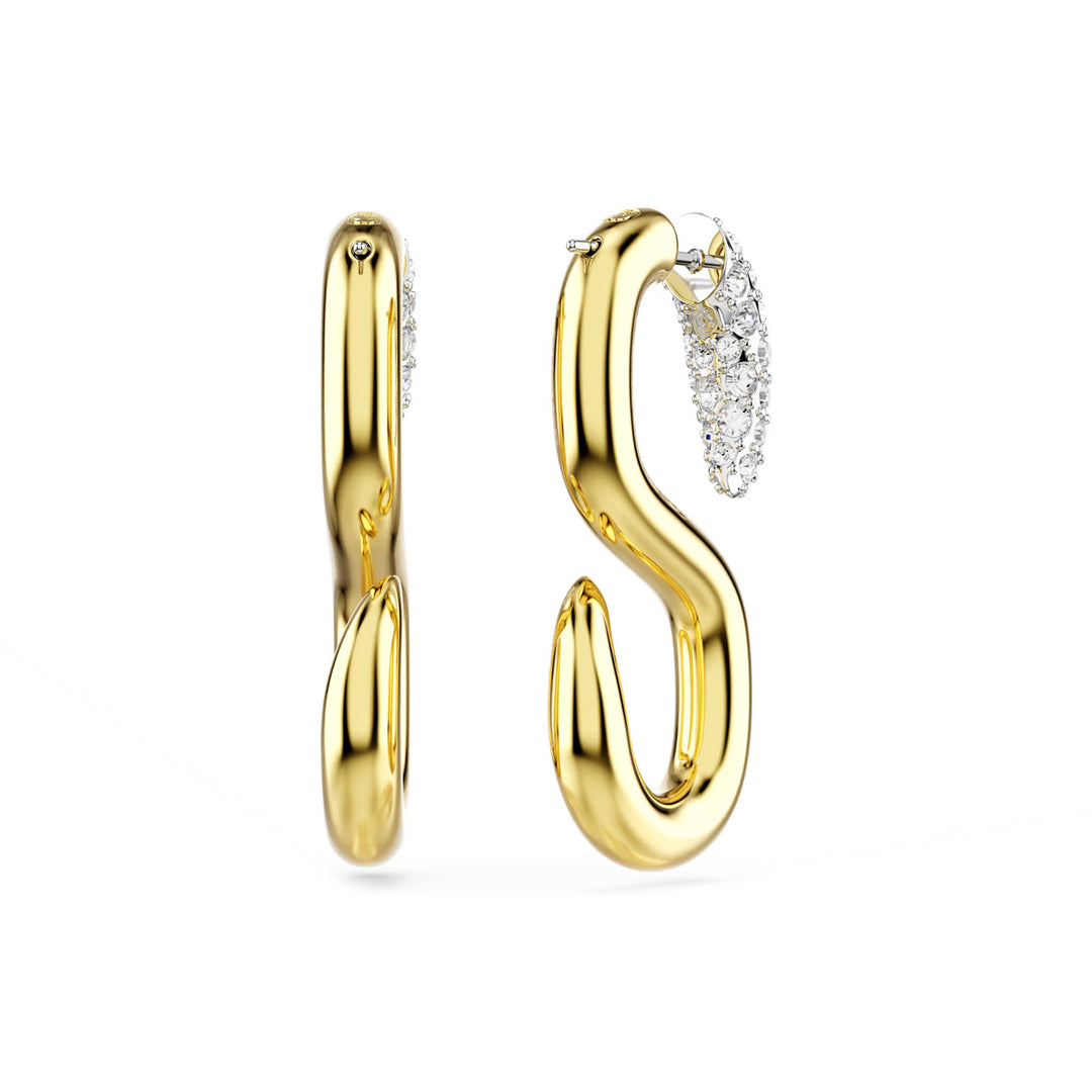 Swarovski Dextera Ohrringe Rundschliff Weiss Metallmix - 5741796