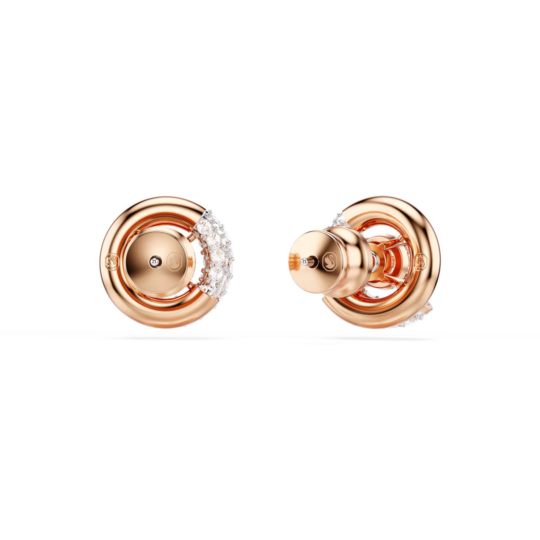Swarovski Dextera Ohrstecker Rundschliff Weiss Roségold Legierungsschicht - 5692258